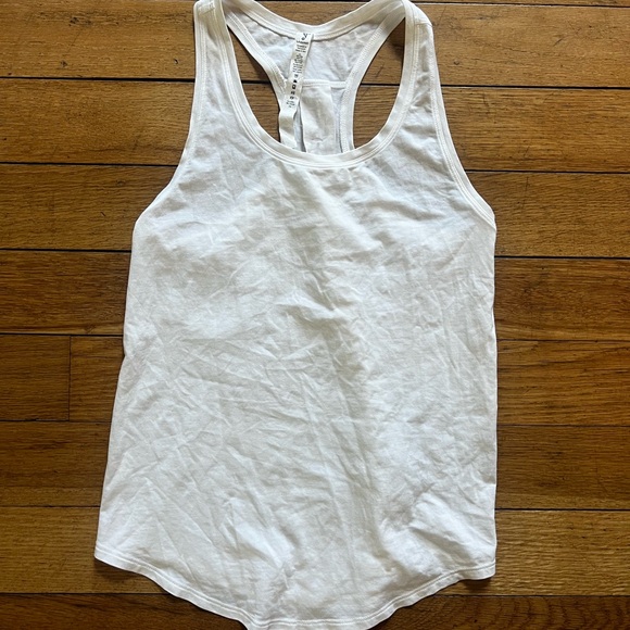 Lululemon Athletica White Racerback Tank Top - Picture 1 of 4